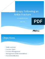 Physiotherapy Following An Ankle Fracture PDF