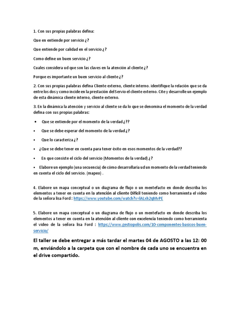 Claves para un Servicio al Cliente Excelente | PDF