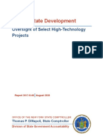 Empire State Development: Oversight of Select High-Technology Projects