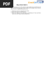 SAT Practice Test #3 Answer Key | PDF | Standardized Tests | Tests