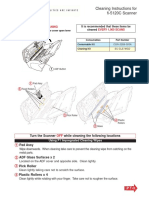 Cleaning Instructions For Fi-5120c Scanner: Every 1,000 Scans Before Cleaning