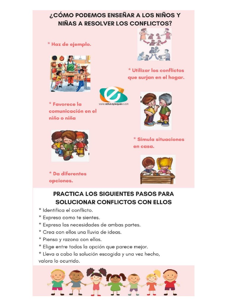 Resolución de Conflictos en Niños | PDF | Inteligencia emocional | Las ...