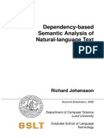 Dependency-Based Semantic Analysis of Natural-Language Text 1