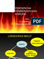 Akar Masalah Korupsi Dan Pemberantasannya