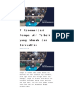 7 Rekomendasi Pompa Air Terbaik Yang Murah Dan Berkualitas PDF