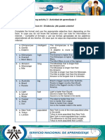 Learning Activity 3 / Actividad de Aprendizaje 3 Can't Believe It! / Evidencia: ¡No Puedo Creerlo!