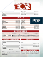 Trinity Aeon Character Sheet (Non Interactive) PDF