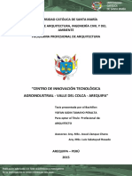 Universidad Católica de Santa María Facultad de Arquitectura, Ingeniería Civil Y Del Ambiente Programa Profesional de Arquitectura