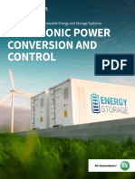 ELECTRONIC POWER CONVERSION AND CONTROL - The key to successfulRenewalble Energy and Storage Systems