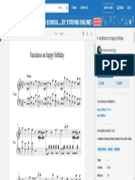 4 Variations On Happy Birthday Sheet Music For Piano (Solo) PDF