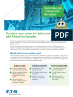 Transform Your Power Infrastructure With Lithium-Ion Batteries