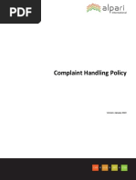 Complaint Handling Policy PDF