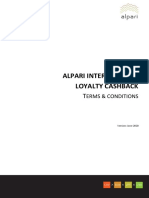 Alpari International Loyalty Cashback: Erms & Conditions