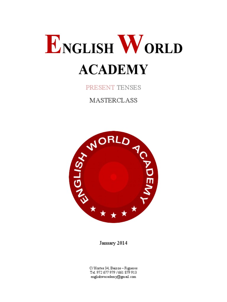 Present Tenses Masterclass | PDF | Grammatical Tense | Grammatical ...