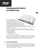 appropriate words in academic essays 