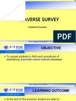 UTHM Traverse Survey Fieldwork Procedures