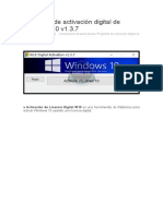 Programa de Activación Digital de Windows 10 v1.3.7