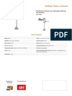 Fluxómetro Urinario Con Descarga Indirecta Con Palanca PDF