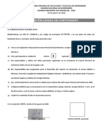 Formato Declaracion Jurada ENAE 2020-1