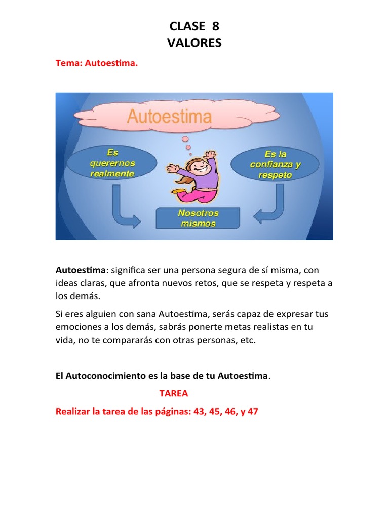 Autoestima y Autoconocimiento: Clave para el Crecimiento Personal | PDF ...