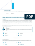 VIA Character Strengths Survey Results - VIA Institute On Character - VIA Institute