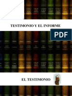 Testimonio y El Informe