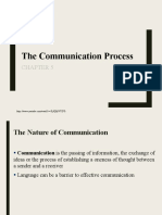 The Communication Process Chapter 5: Model and Elements