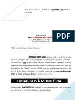 Embargos Acao Monitoria Ausencia Documento Essencial Preliminar Cheque Especial Contrato Abertura Credito Modelo 372 BC350