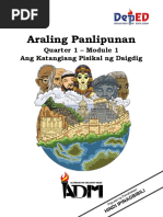 Araling Panlipunan: Quarter 1 - Module 1 Ang Katangiang Pisikal NG Daigdig