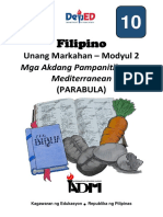 Fil10 - Q1 - Mod2 - Mga Akdang Pampanitikan Sa Mediterranean Parabula - Version3