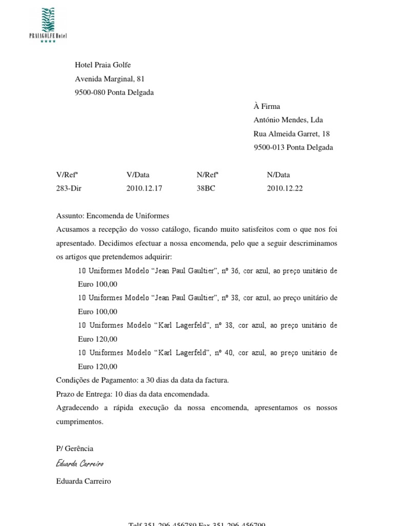 Carta De Pedido De Estagio Exemplo Perkata m