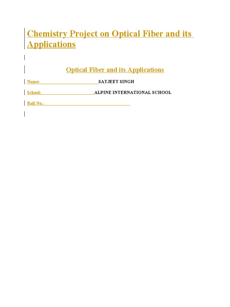 Optical Fiber: Principles and Applications | PDF | Nature | Optical Fiber