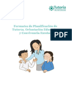 PLANIFICACION DE LA TUTORÍA, ORIENTACIÓN EDUCATIVA Y CONVIVENCIA ESCOLAR