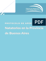 Protocolo de Apertura de Natatorios