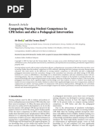 Research Article: Comparing Nursing Student Competence in CPR Before and After A Pedagogical Intervention