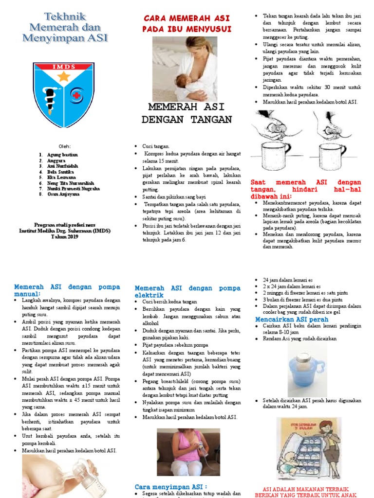 Leaflet Cara Memerah ASI | PDF