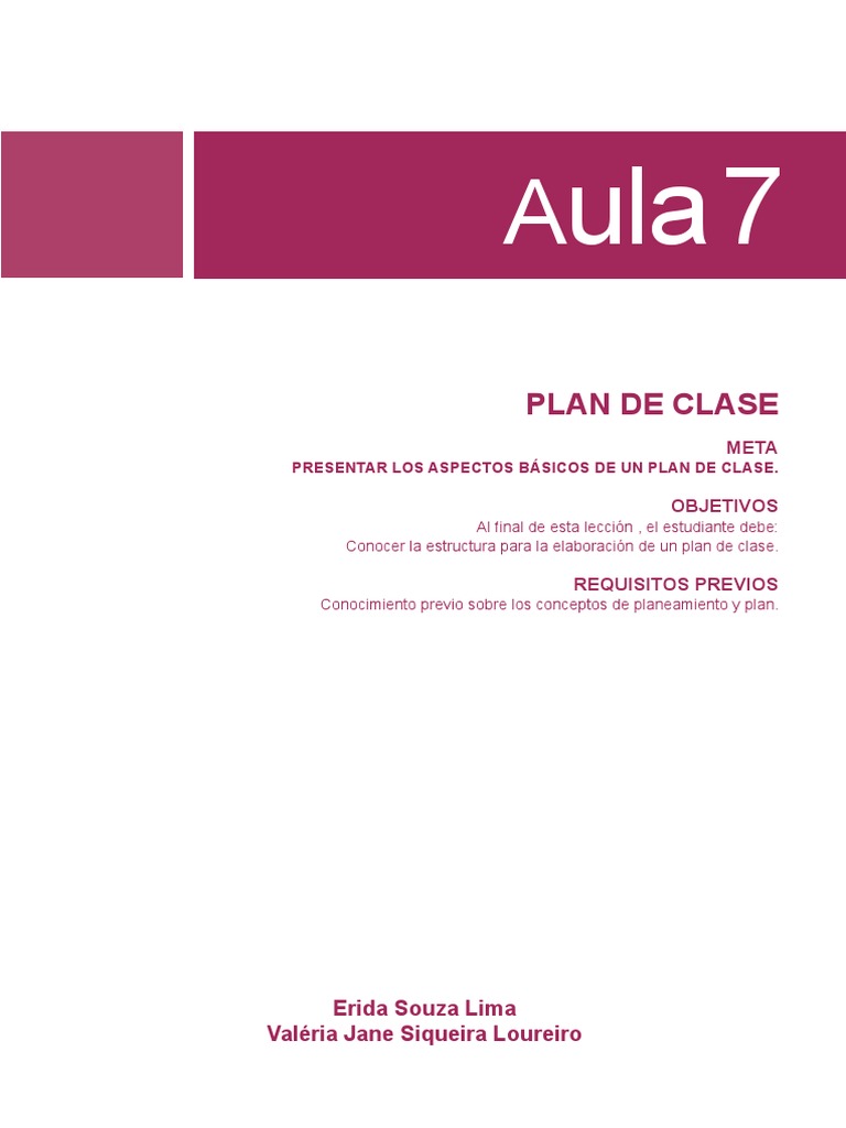 Estructura del Plan de Clase Efectivo | PDF | Maestros | Evaluación