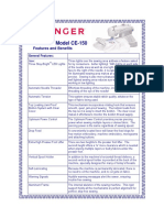 SINGER FUTURA CE-150 Product Sheet