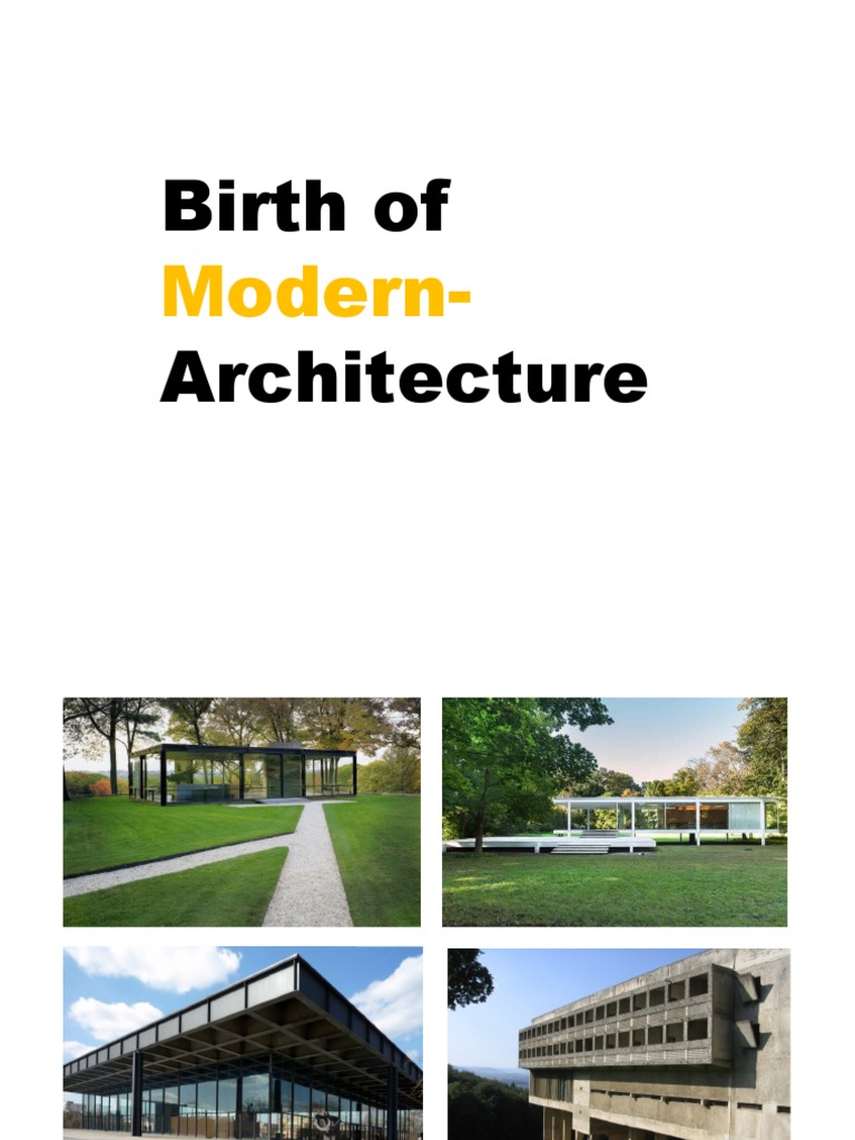 Birth of Modern Architecture | PDF | Art Deco | Art Nouveau