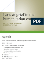 Grief in humanitarian contexts