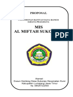 Proposal Bansos Mis Al Miftah Sukorejo