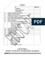 Index: Chapter-1 Basic Concept of Dicision Making