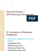 Deep Dive Session - SAP Warehouse Management