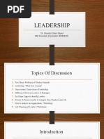 Leadership: Dr. Sayedul Islam Sayed MD Resident, Psychiatry (BSMMU)