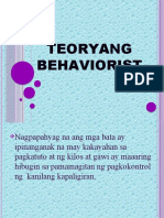 Teoryang Behaviorist