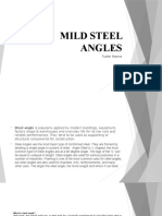 MILD STEEL ANGLES USES AND APPLICATIONS