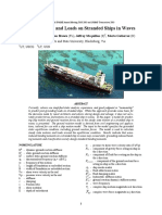 Modeling Motion and Loads On Stranded Ships in Waves PDF