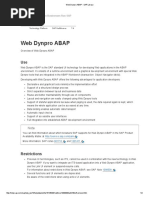 Web Dynpro ABAP - SAP Library