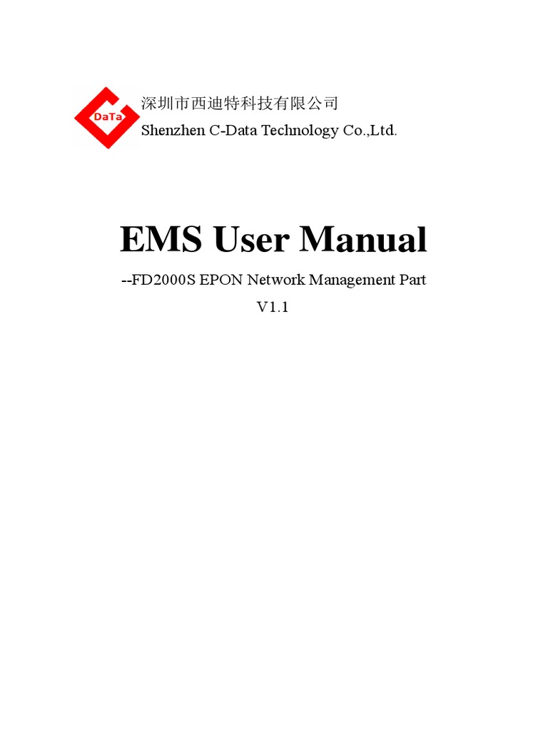 EMS User Manual-EPON Managemen | PDF | Network Switch | Computer Network