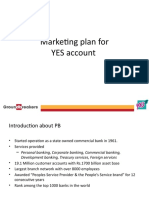 Marketing Plan For YES Account